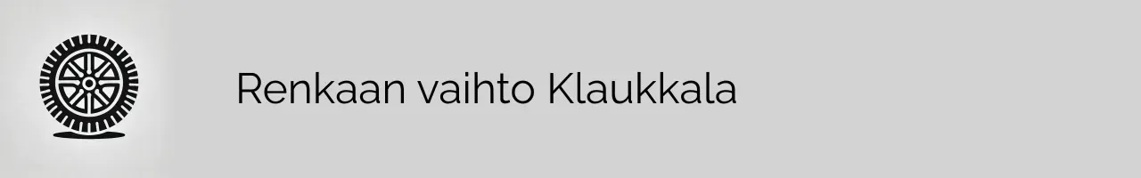 Renkaan vaihto Klaukkala